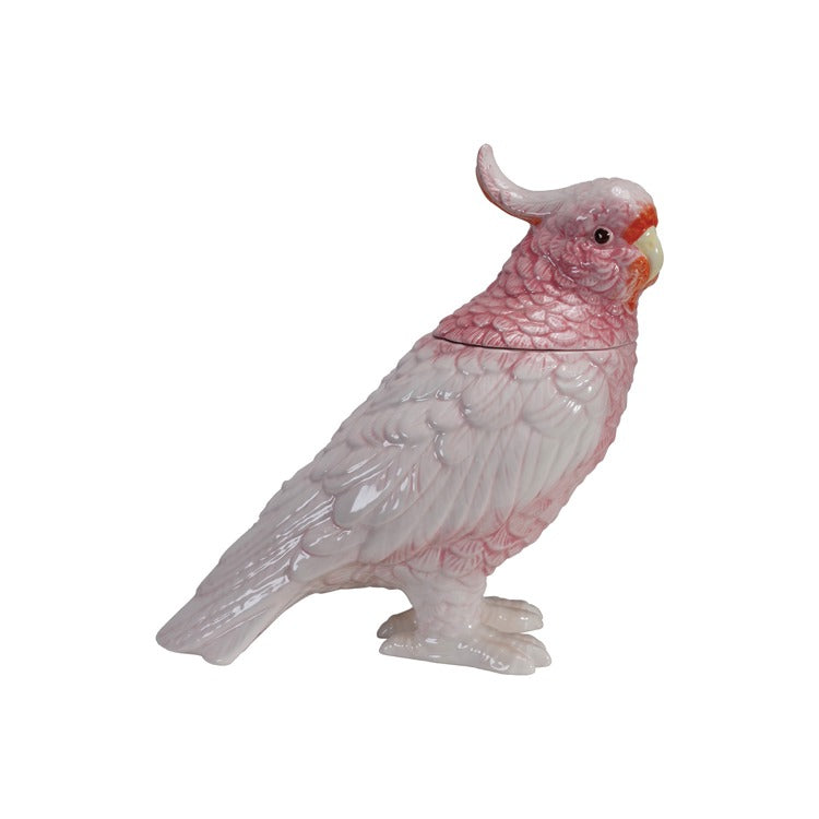 Ceramic Cockatoo Jar