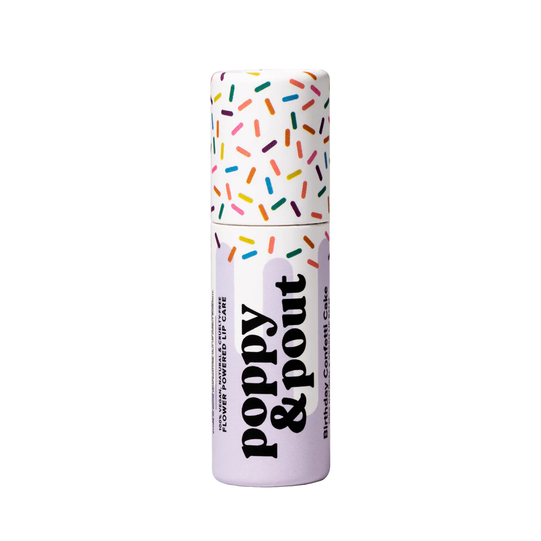 Lip Balm, Birthday Confetti Cake, Purple