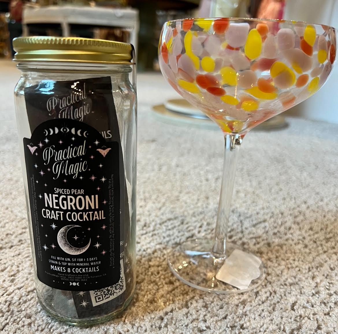 Spiced Pear Negroni Craft Cocktail