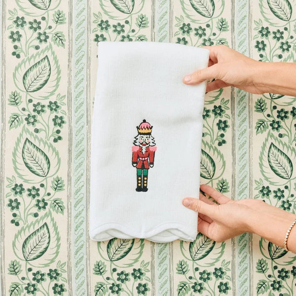 Scallop Powder Bath Towels- Nutcracker