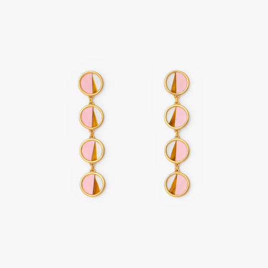 Reins Multi Bezel Drop Earring