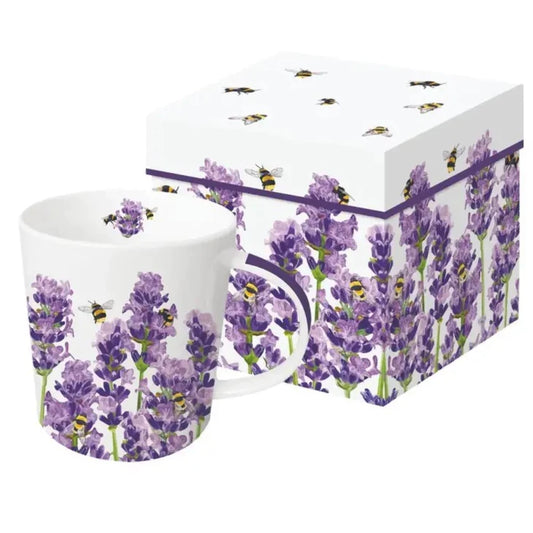 Bees & Lavender- Gift Boxed Mug
