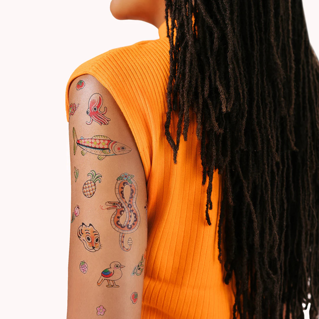 Menagerie Flash Tattoo Sheet- Set of 2