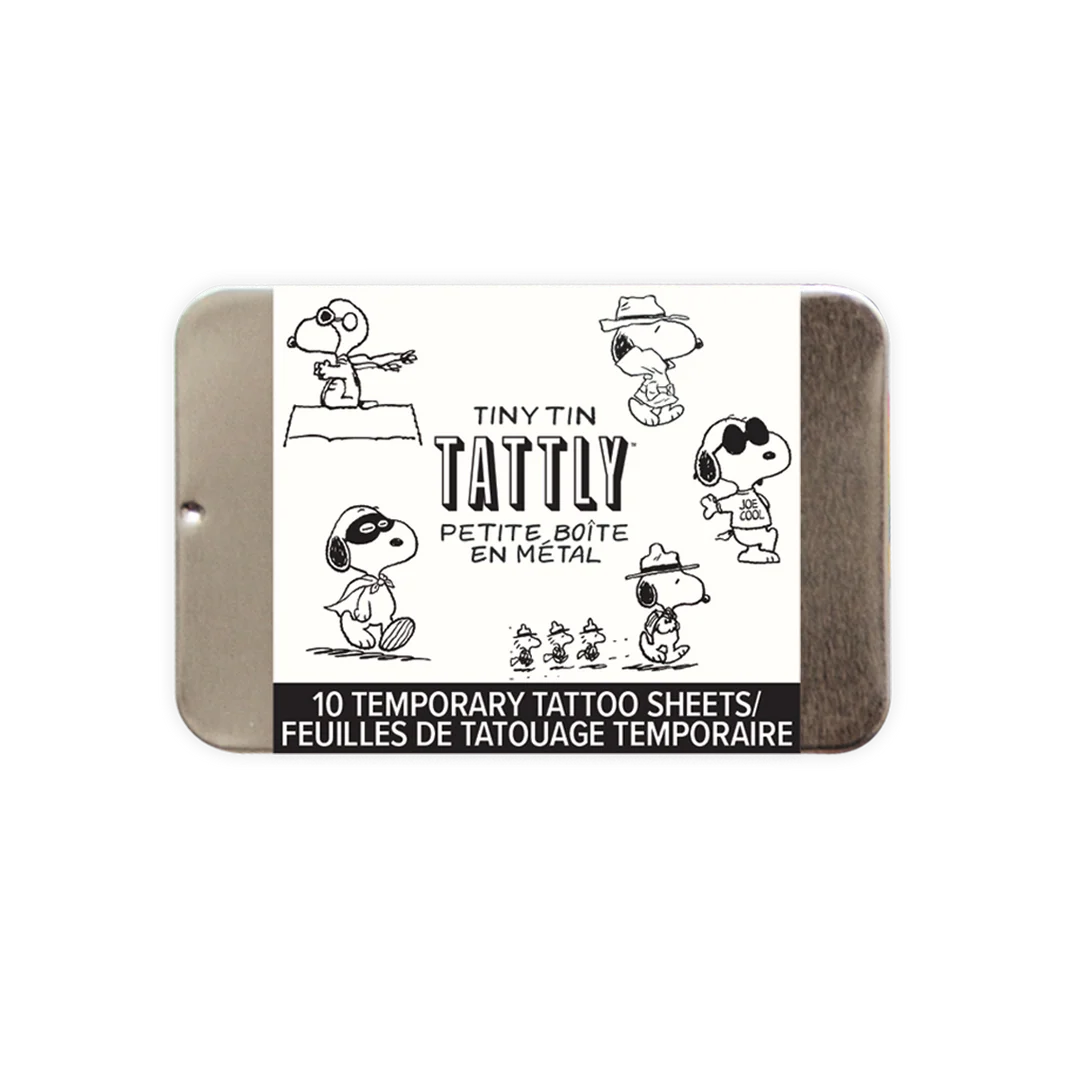 Many Faces of Snoopy Tiny Tin