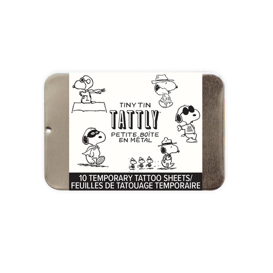Many Faces of Snoopy Tiny Tin