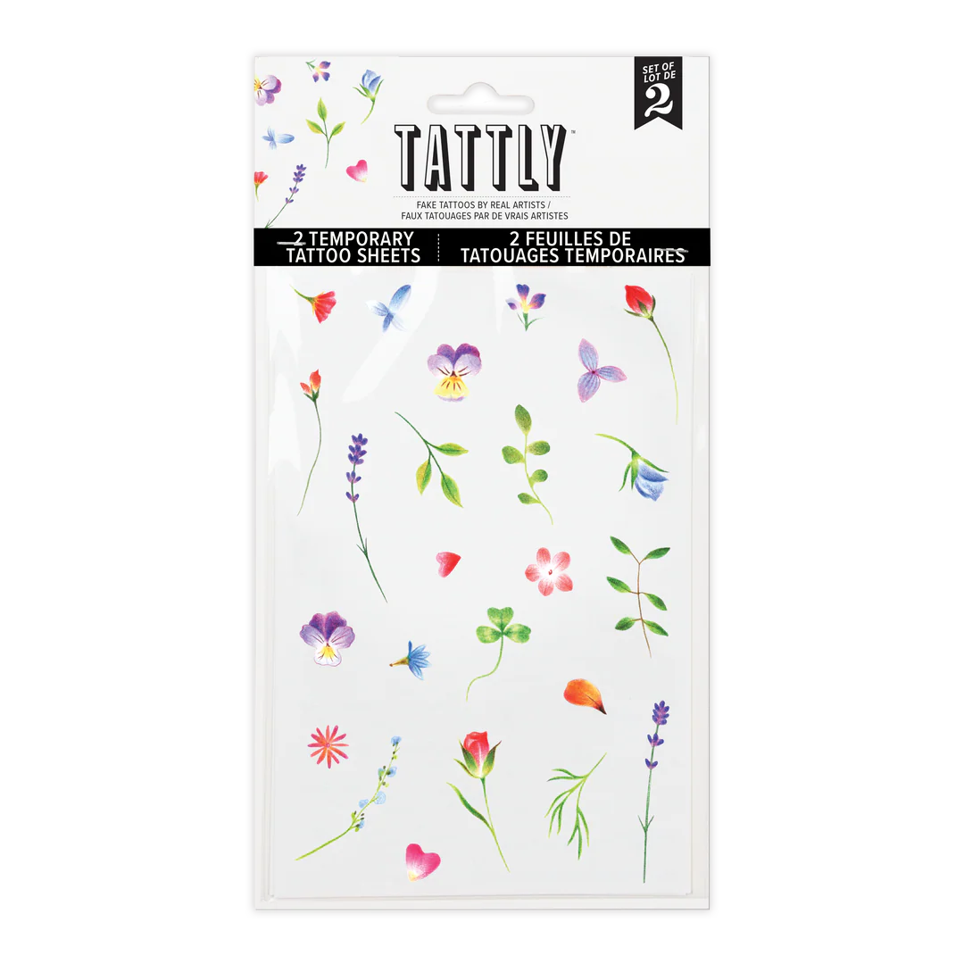 Petite Garden Tattoo Sheet- Set of 2
