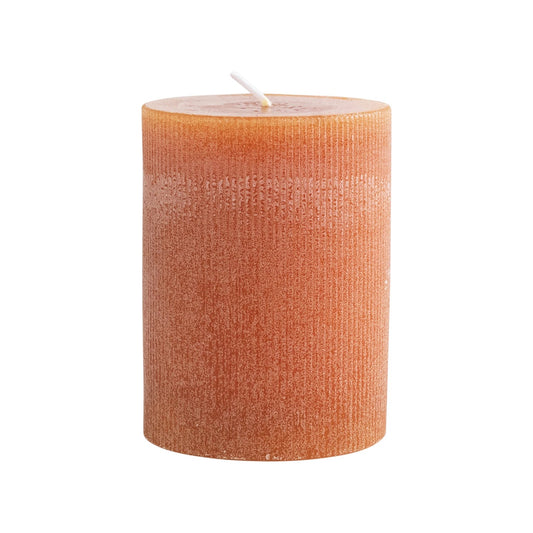 Unscented Pleated Pillar Candle