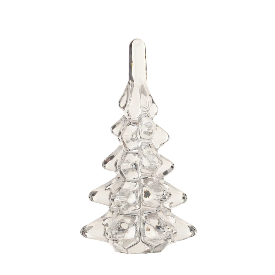 Glass Christmas Tree, Clear-Large