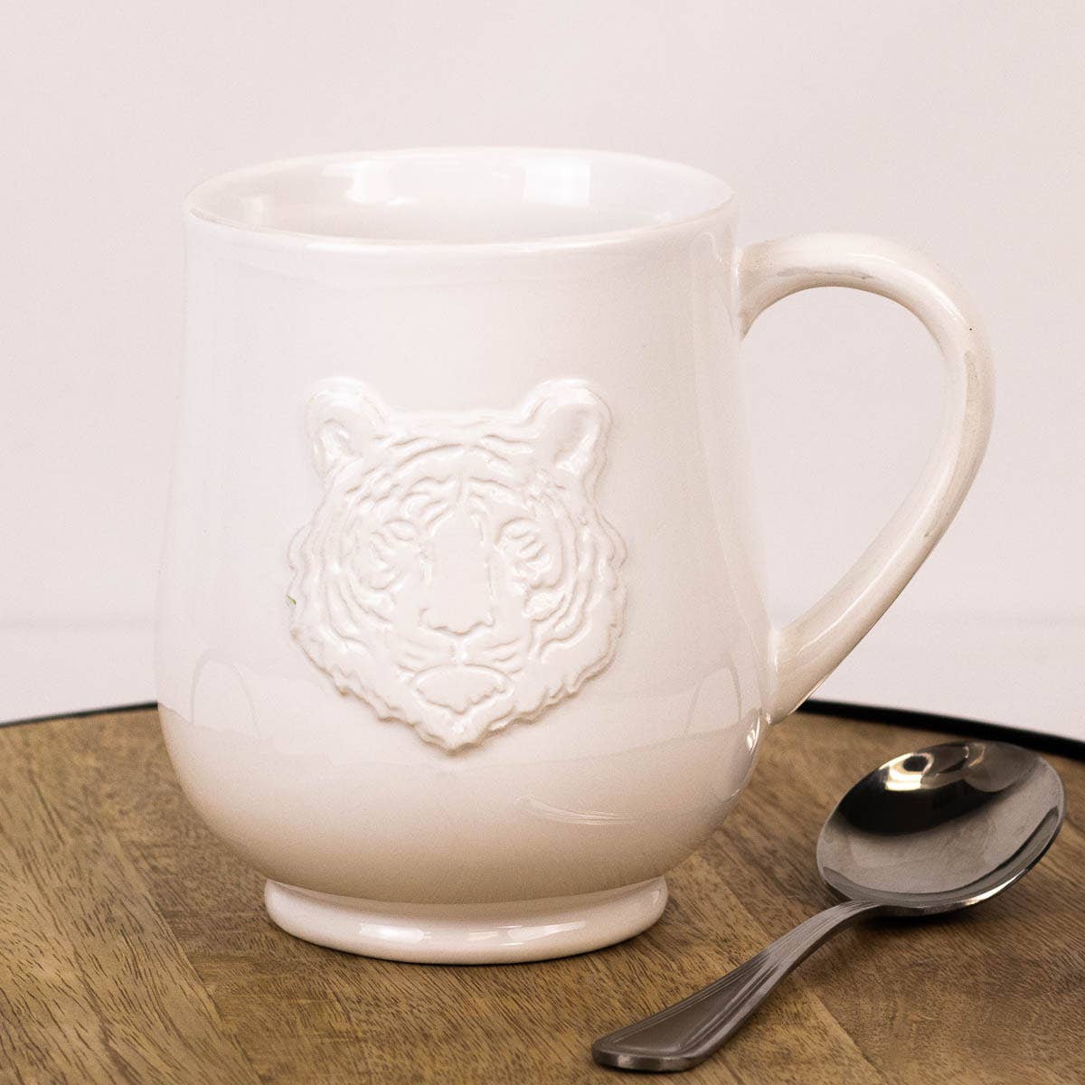 Tiger Embossed Coffee Mug